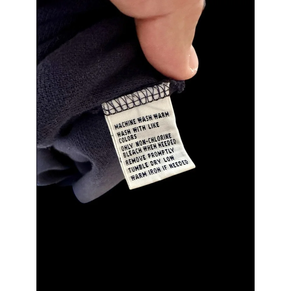 Vintage 90's Polo Big Horse Long Sleeve Shirt‎ Sz Small/Medium Navy Custom Fit